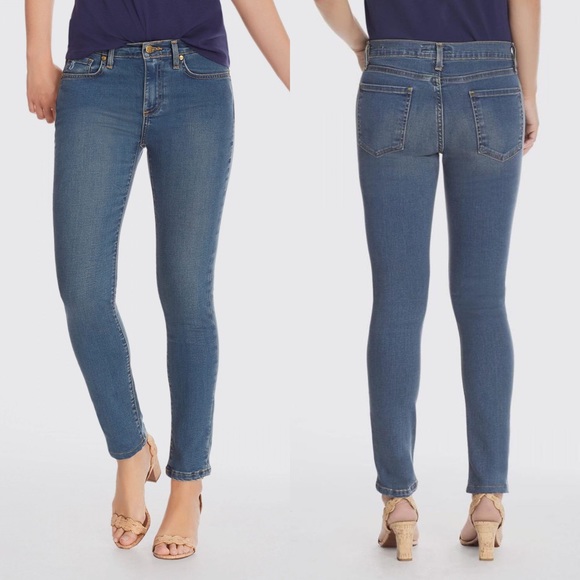 Draper James Denim - Draper James Mid Rise Skinny Jeans Medium Wash